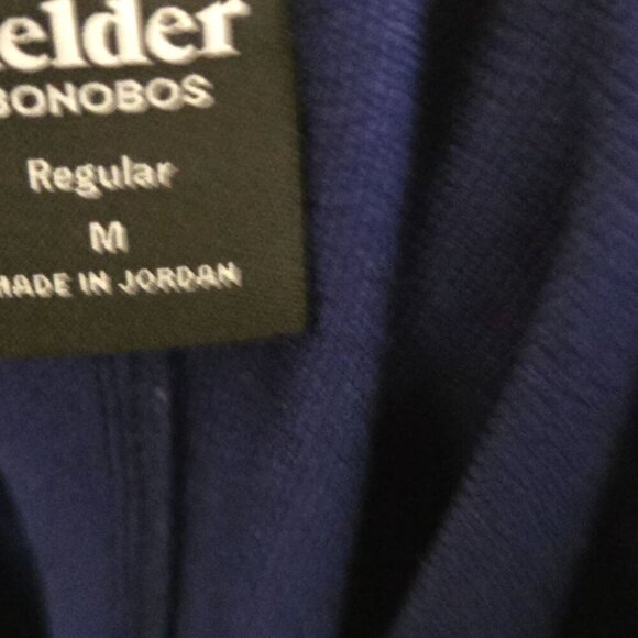 Fielder Bonobos Men's Royal Blue Jogger Pants Stretch Pockets Zip Ankle Size M - Picture 14 of 15